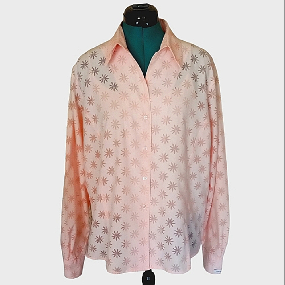 Women's Rockies XXL Peach Button Down